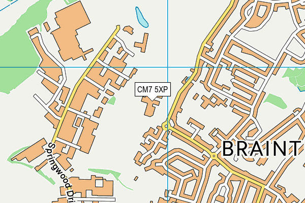 CM7 5XP map - OS VectorMap District (Ordnance Survey) CM7 5XP map - OS VectorMap District (Ordnance Survey)