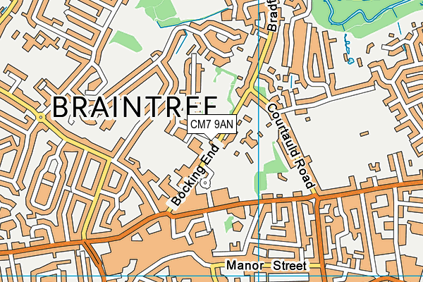 CM7 9AN map - OS VectorMap District (Ordnance Survey) CM7 9AN map - OS VectorMap District (Ordnance Survey)