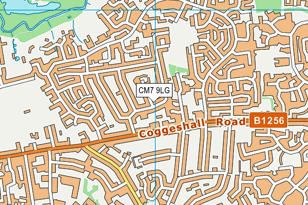 CM7 9LG map - OS VectorMap District (Ordnance Survey) CM7 9LG map - OS VectorMap District (Ordnance Survey)