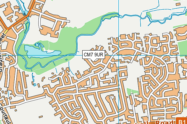 CM7 9UR map - OS VectorMap District (Ordnance Survey) CM7 9UR map - OS VectorMap District (Ordnance Survey)