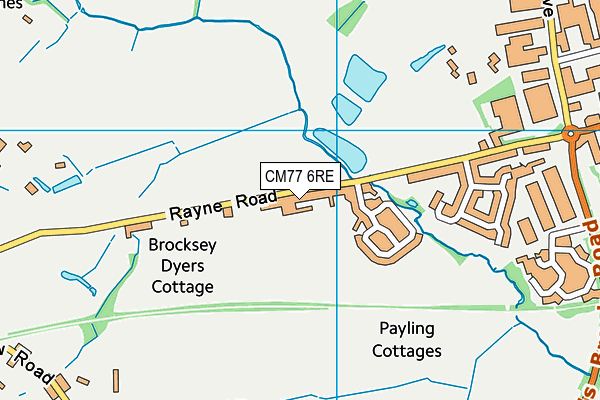 CM77 6RE map - OS VectorMap District (Ordnance Survey) CM77 6RE map - OS VectorMap District (Ordnance Survey)