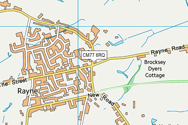 CM77 6RQ map - OS VectorMap District (Ordnance Survey) CM77 6RQ map - OS VectorMap District (Ordnance Survey)