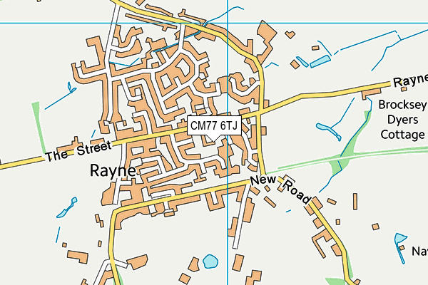 CM77 6TJ map - OS VectorMap District (Ordnance Survey) CM77 6TJ map - OS VectorMap District (Ordnance Survey)