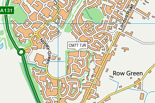 CM77 7JR map - OS VectorMap District (Ordnance Survey) CM77 7JR map - OS VectorMap District (Ordnance Survey)