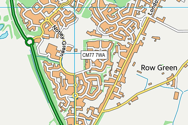 CM77 7WA map - OS VectorMap District (Ordnance Survey) CM77 7WA map - OS VectorMap District (Ordnance Survey)