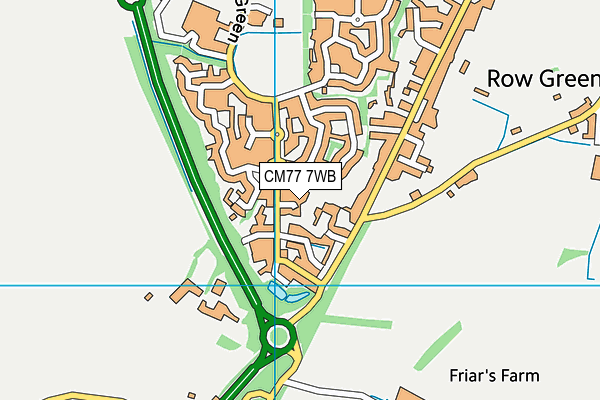 CM77 7WB map - OS VectorMap District (Ordnance Survey) CM77 7WB map - OS VectorMap District (Ordnance Survey)