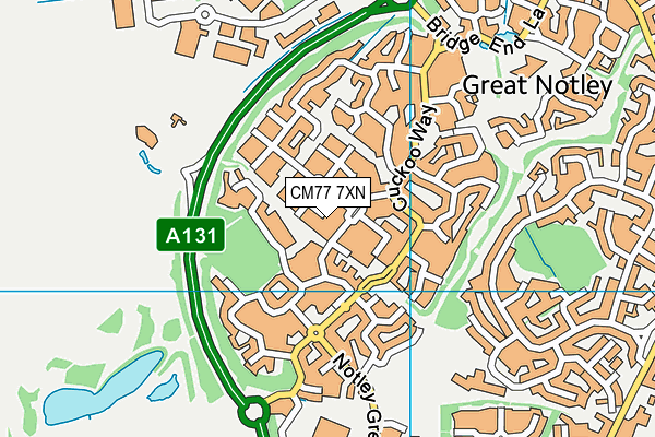 CM77 7XN map - OS VectorMap District (Ordnance Survey) CM77 7XN map - OS VectorMap District (Ordnance Survey)