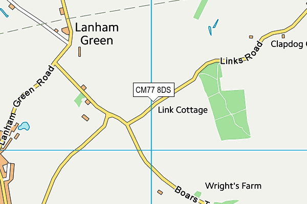 CM77 8DS map - OS VectorMap District (Ordnance Survey) CM77 8DS map - OS VectorMap District (Ordnance Survey)