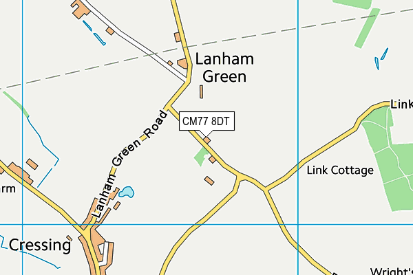 CM77 8DT map - OS VectorMap District (Ordnance Survey) CM77 8DT map - OS VectorMap District (Ordnance Survey)