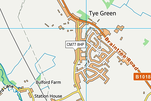 CM77 8HP map - OS VectorMap District (Ordnance Survey) CM77 8HP map - OS VectorMap District (Ordnance Survey)