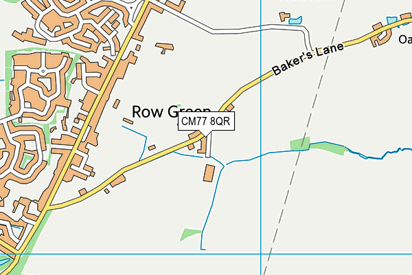 CM77 8QR map - OS VectorMap District (Ordnance Survey) CM77 8QR map - OS VectorMap District (Ordnance Survey)