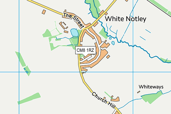 CM8 1RZ map - OS VectorMap District (Ordnance Survey) CM8 1RZ map - OS VectorMap District (Ordnance Survey)