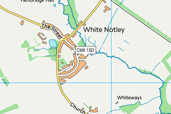 CM8 1SD map - OS VectorMap District (Ordnance Survey) CM8 1SD map - OS VectorMap District (Ordnance Survey)
