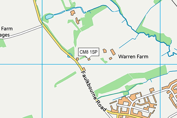 CM8 1SP map - OS VectorMap District (Ordnance Survey) CM8 1SP map - OS VectorMap District (Ordnance Survey)