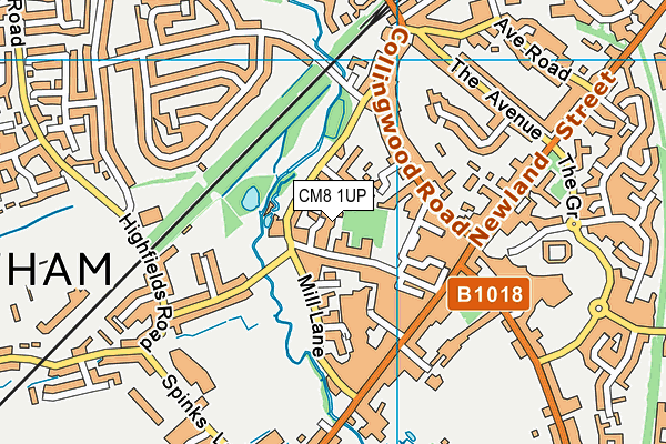 CM8 1UP map - OS VectorMap District (Ordnance Survey) CM8 1UP map - OS VectorMap District (Ordnance Survey)