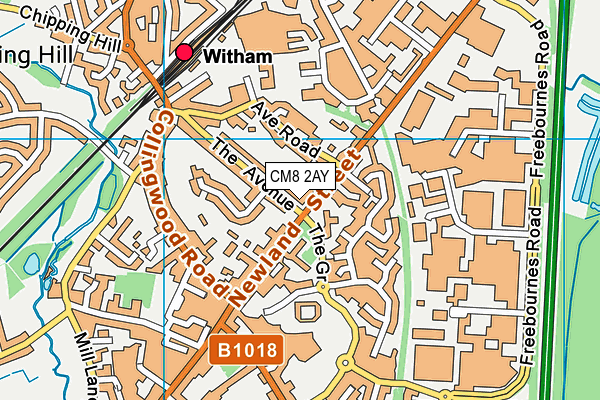 CM8 2AY map - OS VectorMap District (Ordnance Survey) CM8 2AY map - OS VectorMap District (Ordnance Survey)