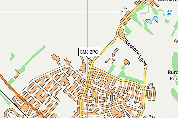 CM8 2PG map - OS VectorMap District (Ordnance Survey) CM8 2PG map - OS VectorMap District (Ordnance Survey)