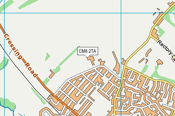 CM8 2TA map - OS VectorMap District (Ordnance Survey) CM8 2TA map - OS VectorMap District (Ordnance Survey)