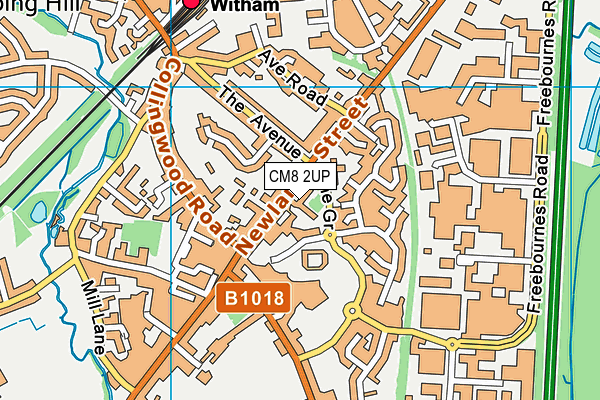 CM8 2UP map - OS VectorMap District (Ordnance Survey) CM8 2UP map - OS VectorMap District (Ordnance Survey)