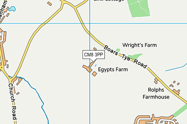 CM8 3PP map - OS VectorMap District (Ordnance Survey) CM8 3PP map - OS VectorMap District (Ordnance Survey)