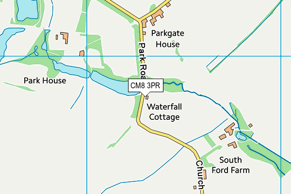 CM8 3PR map - OS VectorMap District (Ordnance Survey) CM8 3PR map - OS VectorMap District (Ordnance Survey)