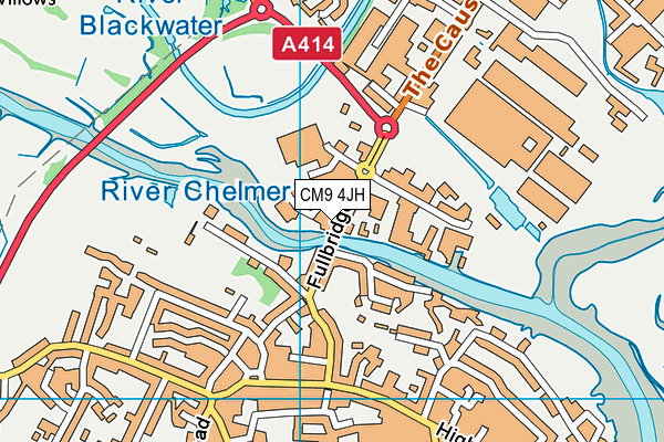 CM9 4JH map - OS VectorMap District (Ordnance Survey) CM9 4JH map - OS VectorMap District (Ordnance Survey)