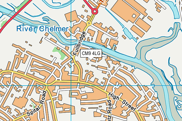 CM9 4LG map - OS VectorMap District (Ordnance Survey) CM9 4LG map - OS VectorMap District (Ordnance Survey)