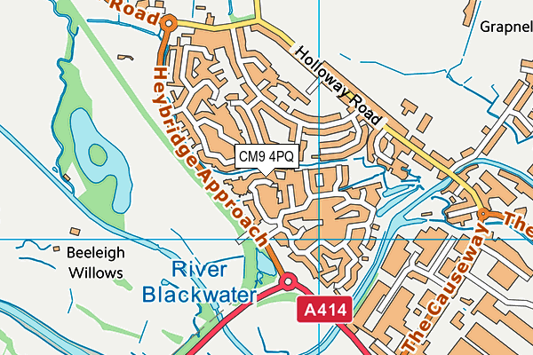 CM9 4PQ map - OS VectorMap District (Ordnance Survey) CM9 4PQ map - OS VectorMap District (Ordnance Survey)