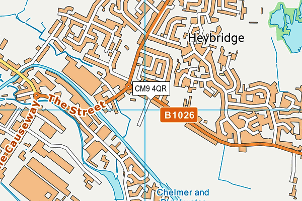 CM9 4QR map - OS VectorMap District (Ordnance Survey) CM9 4QR map - OS VectorMap District (Ordnance Survey)