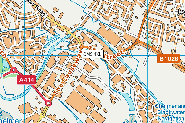 CM9 4XL map - OS VectorMap District (Ordnance Survey) CM9 4XL map - OS VectorMap District (Ordnance Survey)