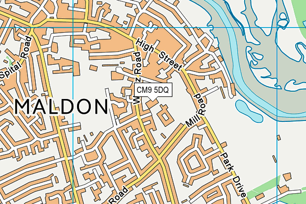 CM9 5DQ map - OS VectorMap District (Ordnance Survey) CM9 5DQ map - OS VectorMap District (Ordnance Survey)
