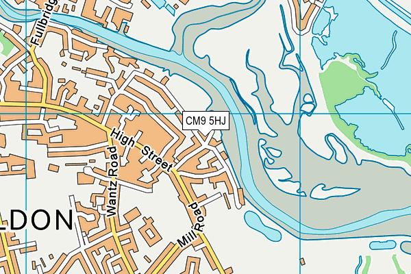 CM9 5HJ map - OS VectorMap District (Ordnance Survey) CM9 5HJ map - OS VectorMap District (Ordnance Survey)