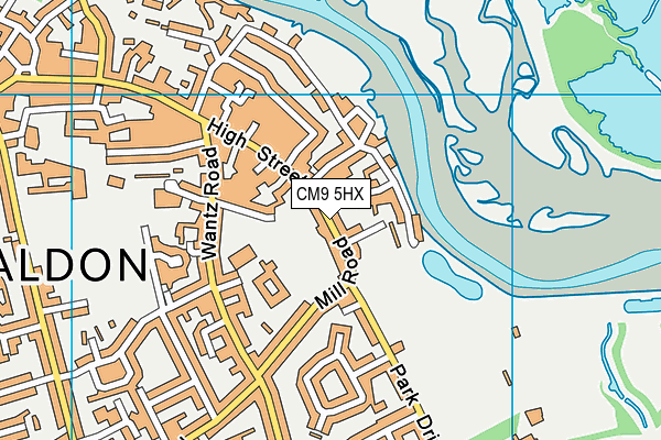 CM9 5HX map - OS VectorMap District (Ordnance Survey) CM9 5HX map - OS VectorMap District (Ordnance Survey)