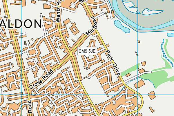 CM9 5JE map - OS VectorMap District (Ordnance Survey) CM9 5JE map - OS VectorMap District (Ordnance Survey)