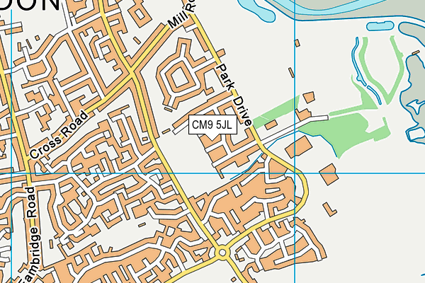 CM9 5JL map - OS VectorMap District (Ordnance Survey) CM9 5JL map - OS VectorMap District (Ordnance Survey)