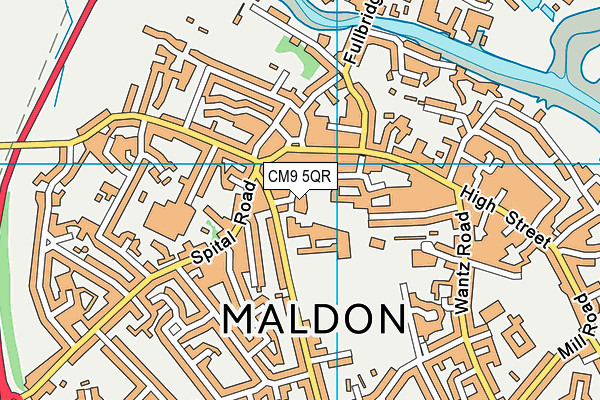 CM9 5QR map - OS VectorMap District (Ordnance Survey) CM9 5QR map - OS VectorMap District (Ordnance Survey)