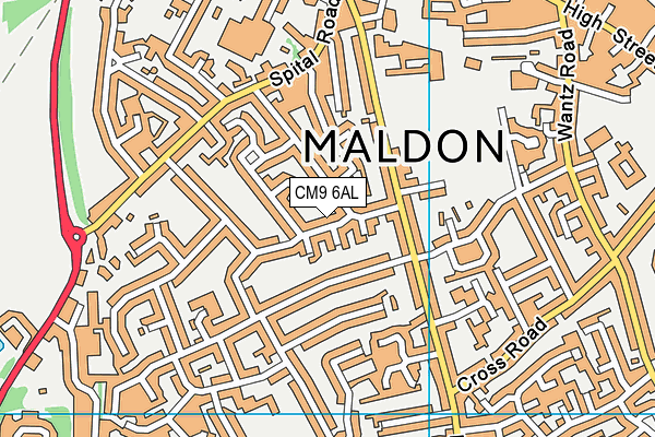 CM9 6AL map - OS VectorMap District (Ordnance Survey) CM9 6AL map - OS VectorMap District (Ordnance Survey)