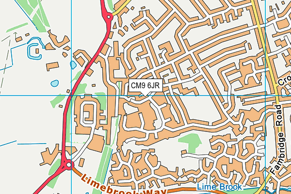 CM9 6JR map - OS VectorMap District (Ordnance Survey) CM9 6JR map - OS VectorMap District (Ordnance Survey)
