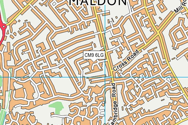 CM9 6LG map - OS VectorMap District (Ordnance Survey) CM9 6LG map - OS VectorMap District (Ordnance Survey)