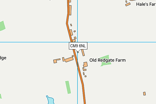 CM9 6NL map - OS VectorMap District (Ordnance Survey) CM9 6NL map - OS VectorMap District (Ordnance Survey)