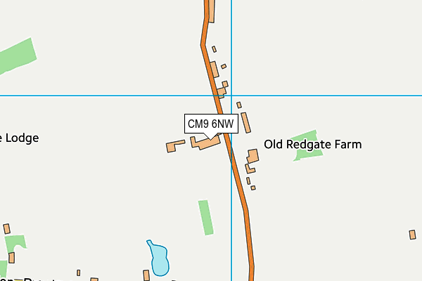 CM9 6NW map - OS VectorMap District (Ordnance Survey) CM9 6NW map - OS VectorMap District (Ordnance Survey)
