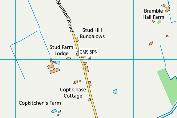 CM9 6PN map - OS VectorMap District (Ordnance Survey) CM9 6PN map - OS VectorMap District (Ordnance Survey)