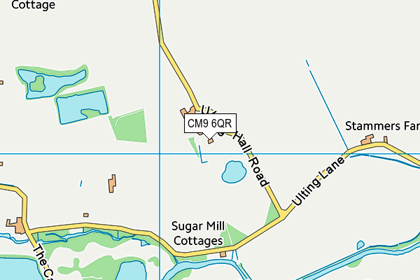 CM9 6QR map - OS VectorMap District (Ordnance Survey) CM9 6QR map - OS VectorMap District (Ordnance Survey)