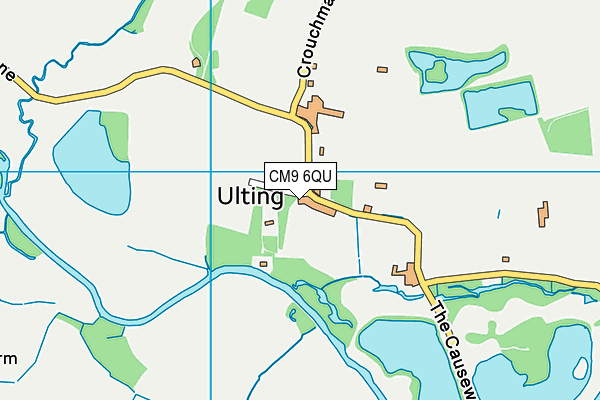 CM9 6QU map - OS VectorMap District (Ordnance Survey) CM9 6QU map - OS VectorMap District (Ordnance Survey)