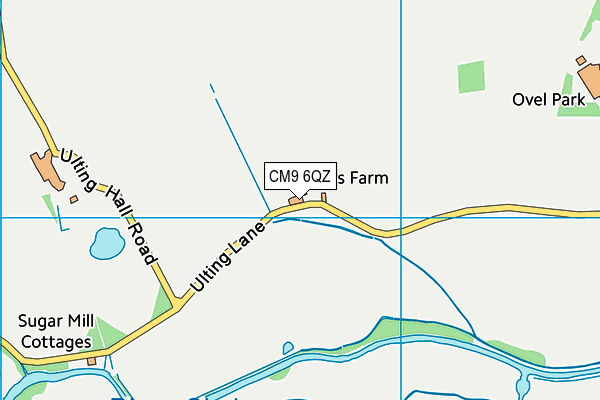 CM9 6QZ map - OS VectorMap District (Ordnance Survey) CM9 6QZ map - OS VectorMap District (Ordnance Survey)
