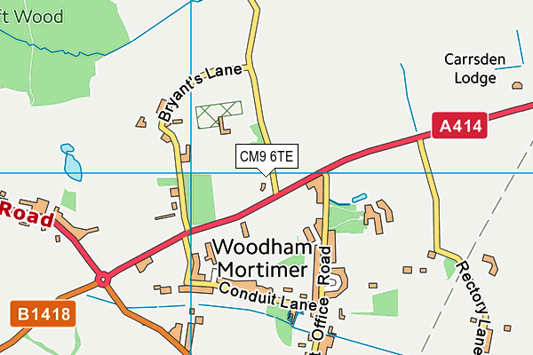 CM9 6TE map - OS VectorMap District (Ordnance Survey) CM9 6TE map - OS VectorMap District (Ordnance Survey)