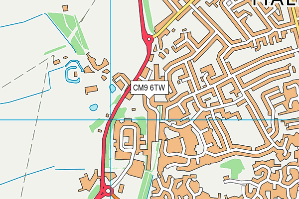 CM9 6TW map - OS VectorMap District (Ordnance Survey) CM9 6TW map - OS VectorMap District (Ordnance Survey)