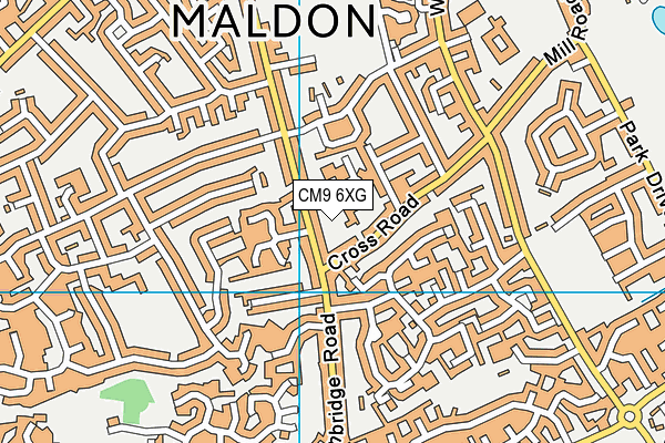 CM9 6XG map - OS VectorMap District (Ordnance Survey) CM9 6XG map - OS VectorMap District (Ordnance Survey)