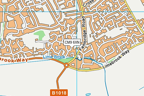 CM9 6XN map - OS VectorMap District (Ordnance Survey) CM9 6XN map - OS VectorMap District (Ordnance Survey)