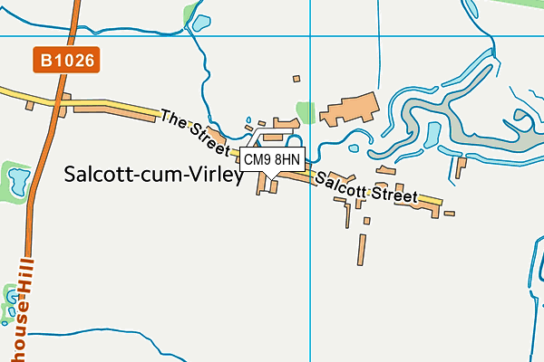 CM9 8HN map - OS VectorMap District (Ordnance Survey) CM9 8HN map - OS VectorMap District (Ordnance Survey)
